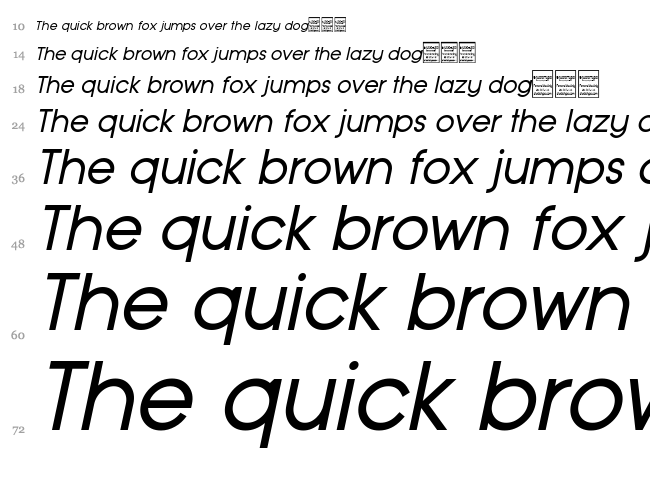 Typo Grotesk font waterfall